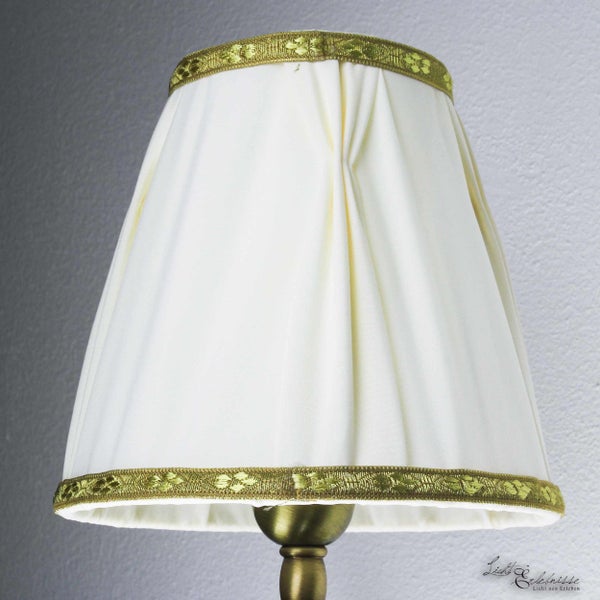 Lampenschirm mit goldfarbener Bordüre