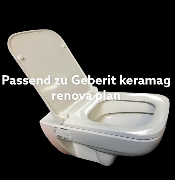 Wc Sitz Soft Close Passend für Geberit Keramag Renova mit Absenkautomatik Klobrille Toilettensitz Toilettendeckel Keramag Renova Plan 1
