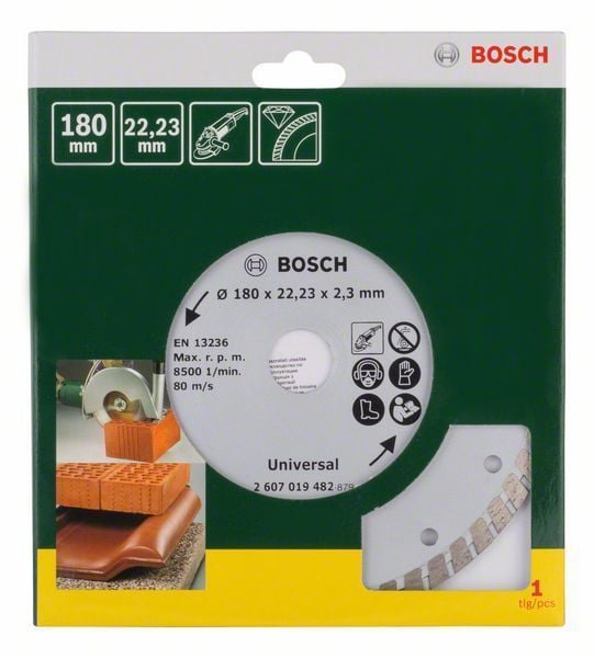 Bosch Trennscheibe Universal, 180 Millimeter Durchmesser