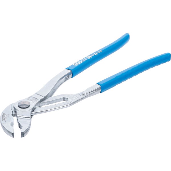 Wasserpumpenzange mit blauen Griffen