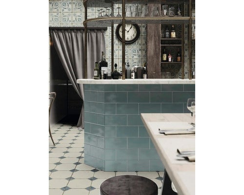 Wand- und Bodenfliese FS Yard blue 45x45cm matt