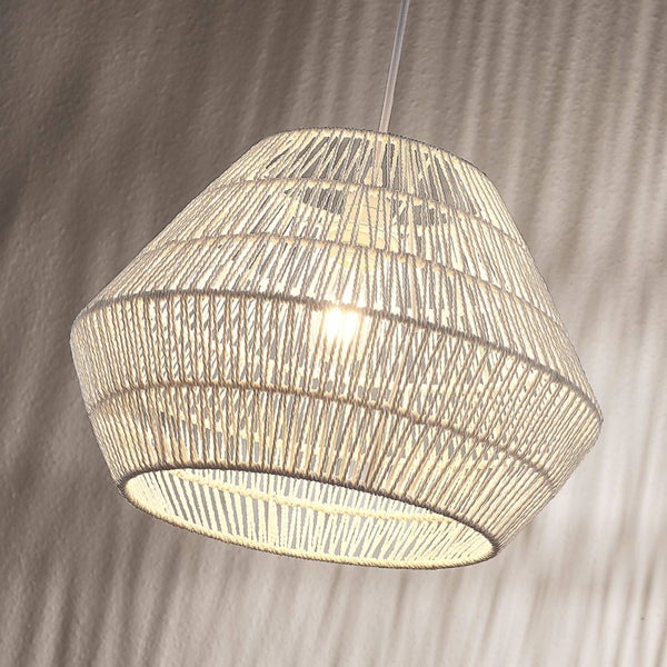 Lindby Pendelleuchte Ottavio (Modern) in Weiß aus Papier (1 flammig, E27) - Deckenlampe Esstischlampe Hängelampe Hängeleuchte Wohnzimmerleuchte