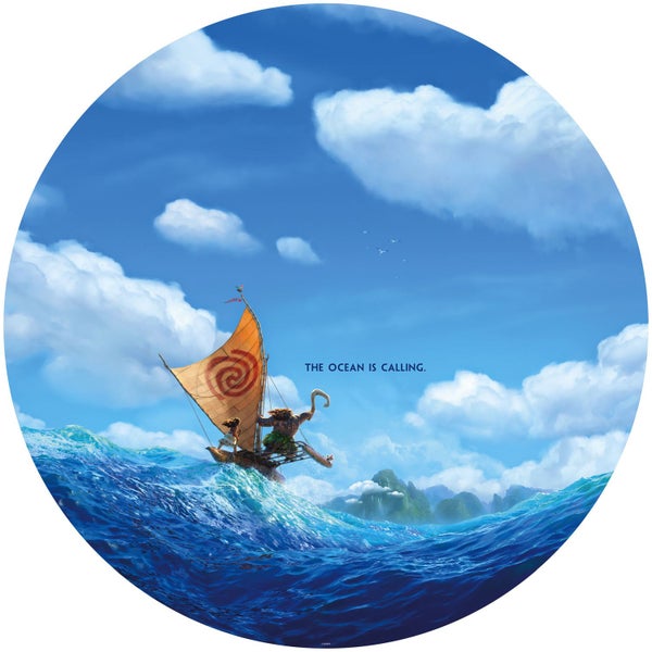 Disney selbstklebende runde Tapete Vaiana Blau - Ø 128 cm - 610388