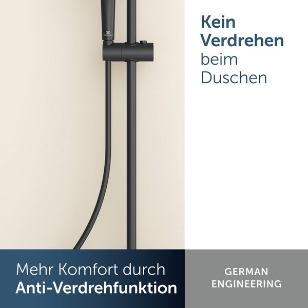 Duschstange mit Anti-Verdrehfunktion