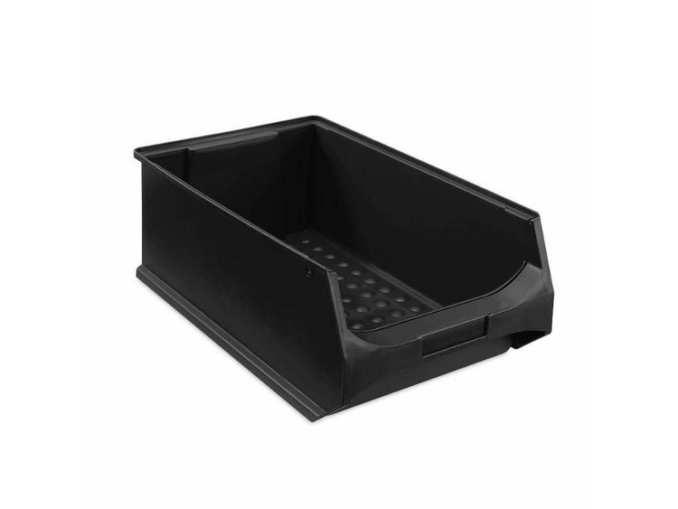 PROREGAL Leitfähige Sichtlagerbox 5.0 HxBxT 20 x 30 x 50 cm 21,8 Liter ESD Sichtlagerbehälter Sichtlagerkasten Sichtlagerkastensortiment Sortierbehälter