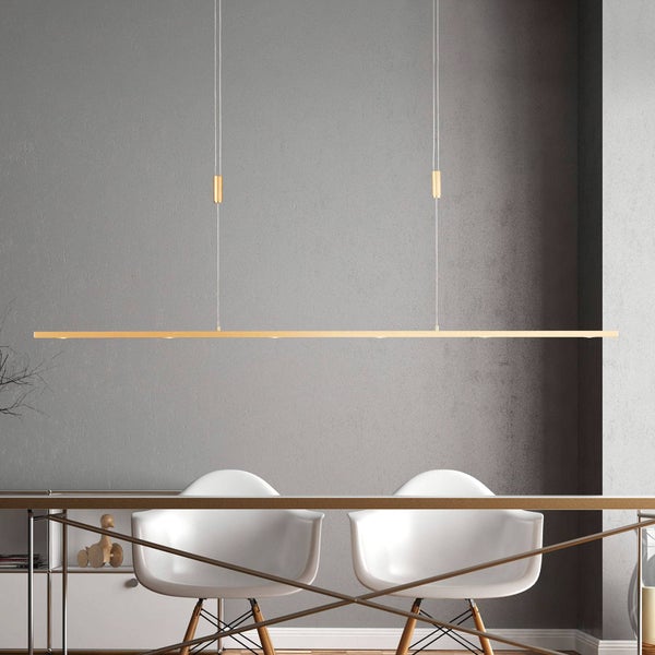 quitani LED Tolu (Modern) in Gold / Messing aus Aluminium (6 flammig, ) Wohnzimmerleuchte