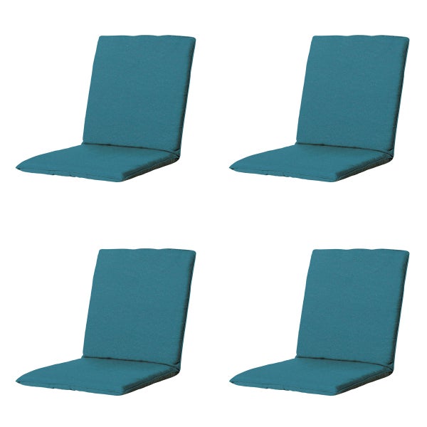 Stuhlauflage Stapelstuhl Panama seeblau - Ca. 97x49 cm - 4er-Set