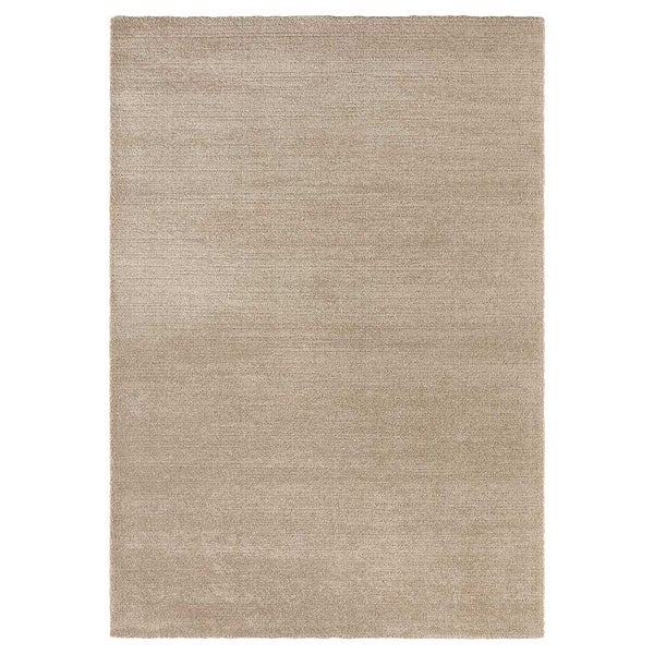 Kurzflor Teppich Loos Beige Braun - 80x150x1,4cm