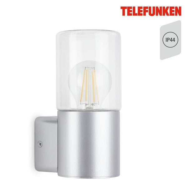 Telefunken AMPOLO - Wand-& Deckenleuchte - 320504TF - Spritzwasserschutz IP44 - E27 Fassung - 19,5 x 8,5 x 11 cm