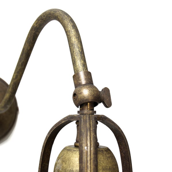 Wandleuchte im Vintage-Design mit verstellbarem Arm