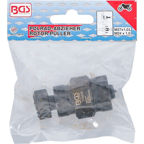 BGS technic Polradabzieher Rotor Puller im durchsichtigen Kunststoffbeutel