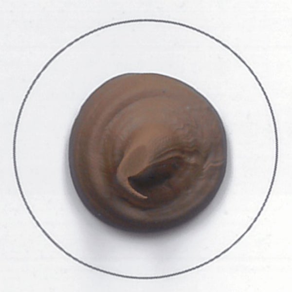 Farbtupfer einer braunen Farbe