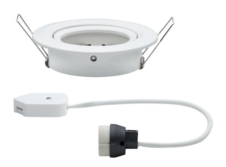 Einbauleuchte Nova schwenkbar rund 84mm 50° GU10 max. 35W 230V dimmbar Weiß matt