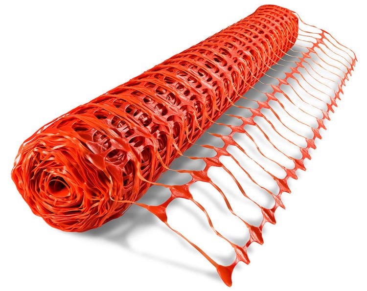 Fangzaun UvV-ELAST Absperrzaun flexibles Warnnetz 50 m Rolle x 1 m hoch | 4kg / grün