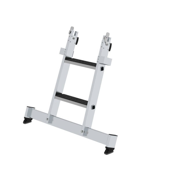 PROREGAL Stufen-Glasreinigerleiter Unterteil Traverse & Clip-Step R13 2 Stufen