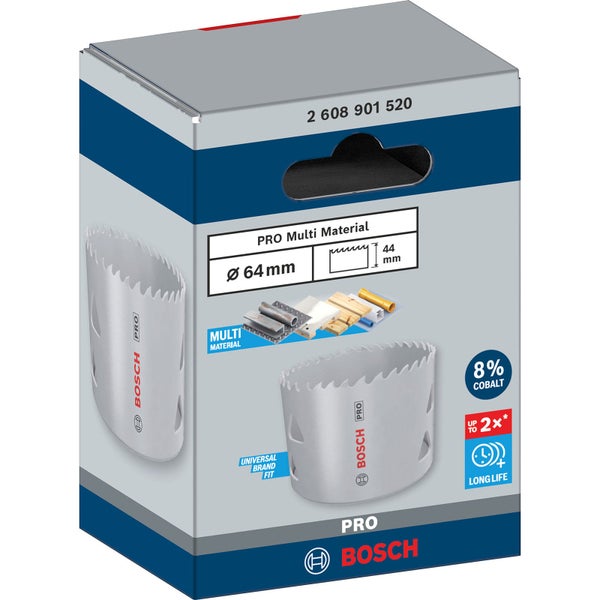 Bosch Pro Multi Material Lochsäge, Durchmesser 64 Millimeter, Verpackung