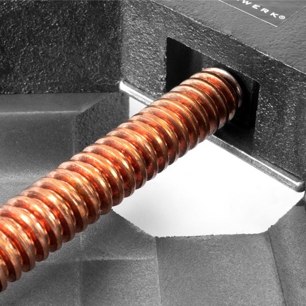 STAHLWERK Schweißwinkelklemme Winkelspanner mit 90° Winkel und 100 mm Maulweite