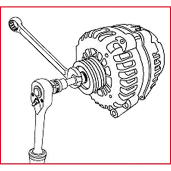 KS TOOLS Lichtmaschinen-Kombischlüssel-Satz 13tlg. - 150.3100