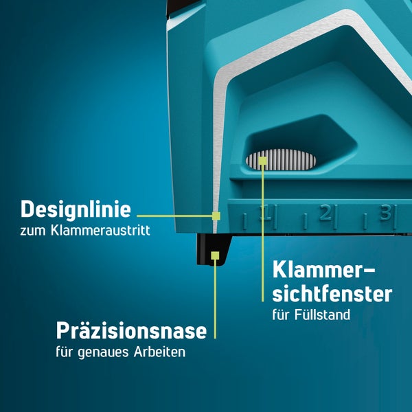 Novus Tools Handtacker J-50, Profi-Tacker aus Aluminium geeignet für Feindrahtklammern 6-14mm & Nägel 16mm 030-0449