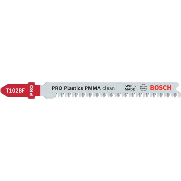 Bosch PRO Plastics PMMA clean T102BF Stichsägeblatt 92 mm 5-tlg. - 2608636781
