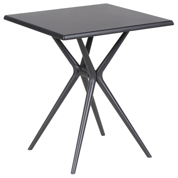 Gartentisch PIAVE 70 cm 70 cm Schwarz