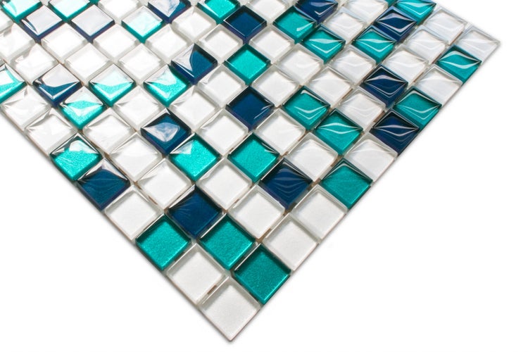 Glasmosaik auf Netz für Bad und Küche 30cm x 30cm  - Rio De Janeiro