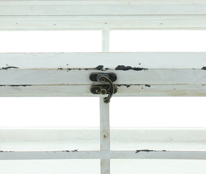 FRANK FLECHTWAREN | Gewächshaus Shabby, HOLZ, 37 x 21 x 31 cm