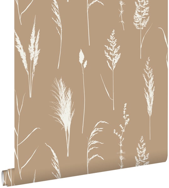 ESTAhome Tapete Pampasgras Beige - 50 x 900 cm - 139387