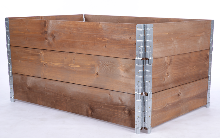 Hochbeetkisten GrowBox HxBxT 60x120x80 cm 3 Ebenen Holz Braun