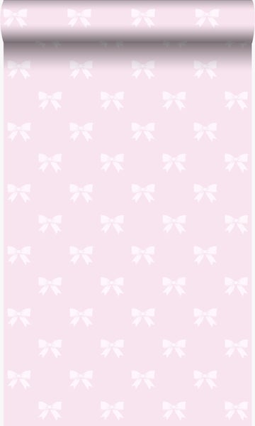 Origin Wallcoverings Tapete kleine Schleifen Rosa - 53 cm x 10,05 m - 346844