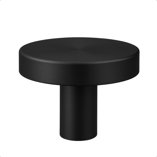 Schwarzer Möbelknopf