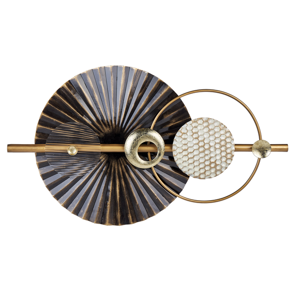 Wanddekoration aus Metall mit geometrischen Formen