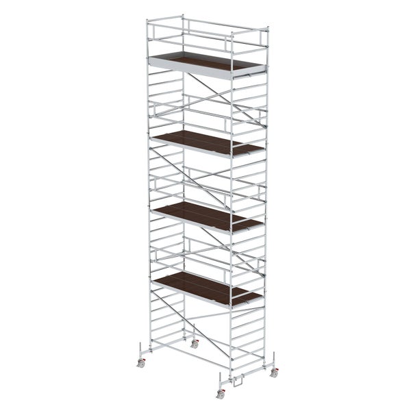 MUNK Rollgerüst mit Doppelplattform 1,35x3,00m Plattform, 10,35m AH