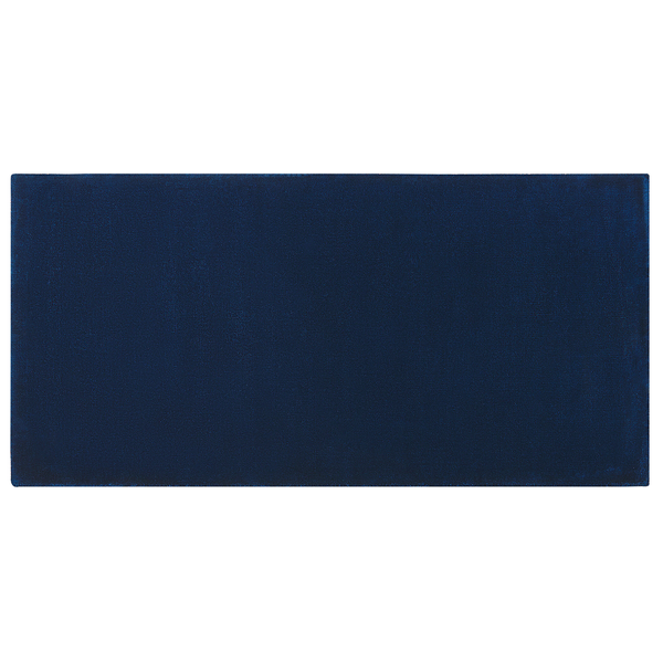 Teppich marineblau 80 x 150 cm Kurzflor GESI II