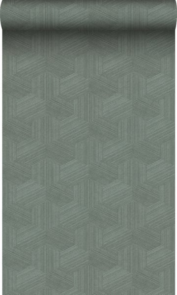 Origin Wallcoverings Tapete 3D-Muster Graugrün - 50 x 900 cm - 347996