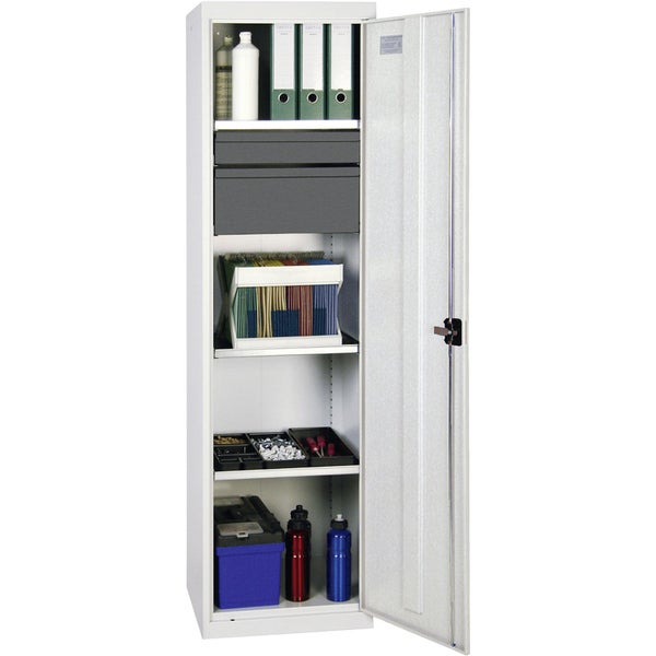 Stumpf Werkzeug- und Materialschrank Serie 3000 lichtgrau + 1 Schublade 100 mm + 1 Schublade 200 mm + 3 Auszugsböden - 3005707