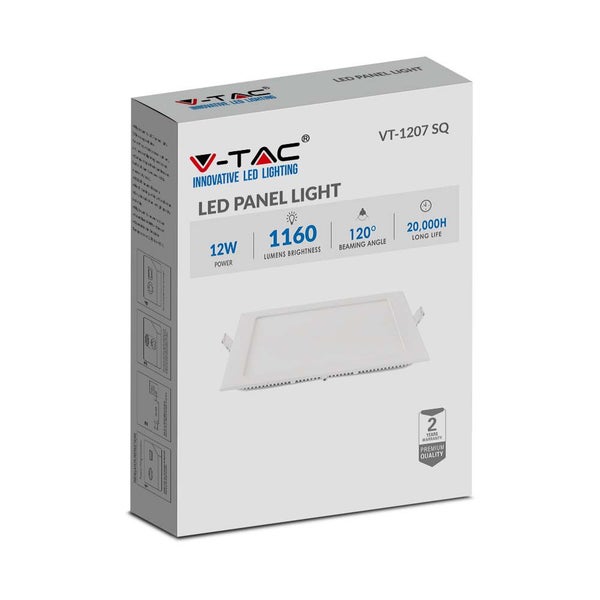 V-TAC LED Panel Leuchte in Produktverpackung