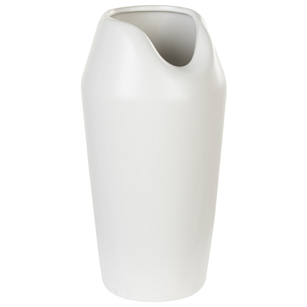 Dekovase APAMEA Steinzeug 33 cm Weiß