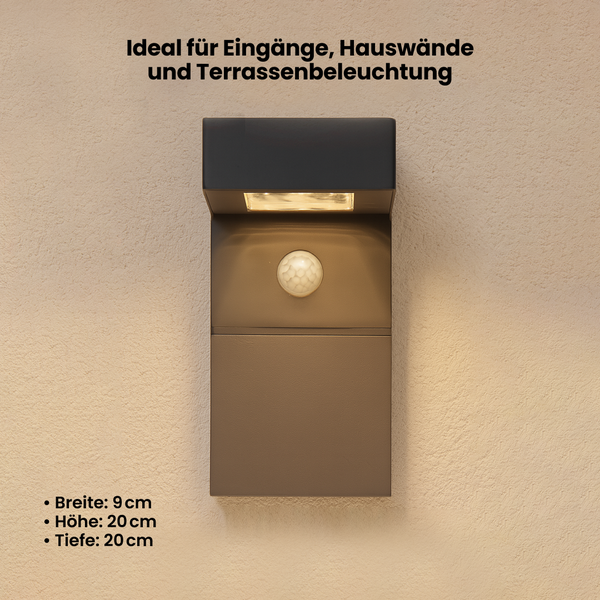 Außenleuchte mit Bewegungsmelder zur Wandmontage