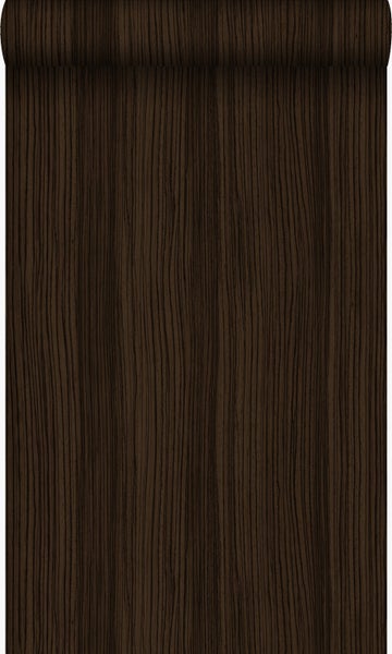 Origin Wallcoverings Tapete Streifenmuster Dunkelbraun - 53 cm x 10.05 m - 347238