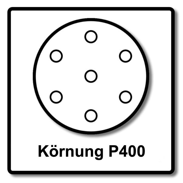Festool STF D150/48 Schleifscheiben Granat P400 150 mm 400 Stk. ( 4x 575172 ) für RO 150, ES 150, ETS 150, ETS EC 150, LEX 150, WTS 150, HSK-D 150