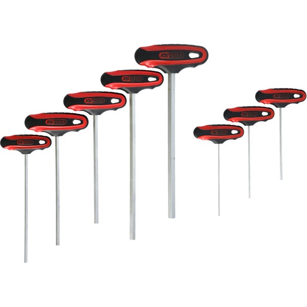 Acht T-Griff-Schlüssel von KS Tools