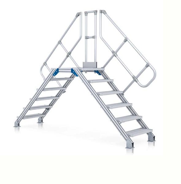 Aluminiumtreppe mit Handlauf für den sicheren Aufstieg