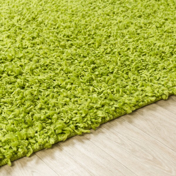Moderner Hochfloriger Shaggy Teppich Grün 160x220 cm LILLY