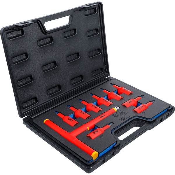 BGS VDE-Bit-Einsatz-Satz Antrieb Innenvierkant 12,5 mm (1/2) T-Profil (für Torx) T20 - T55 10tlg. - 7131