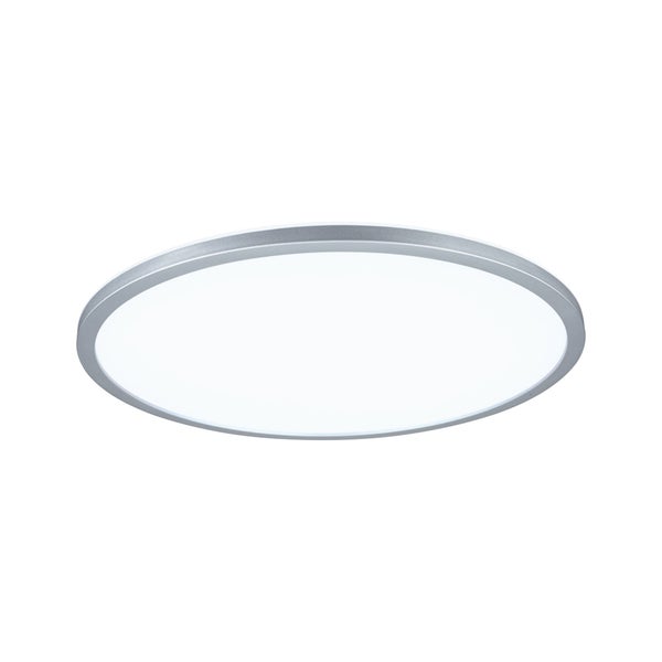 Flache, runde LED Deckenleuchte mit Rahmen für eine gleichmäßige Raumausleuchtung.