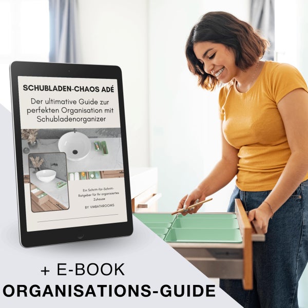 VMbathrooms Schubladen Organizer Set für jeden Bedarf | Praktische Schreibtisch Sortierboxen | Schubladentrenner – Ihr idealer Ordnungshelfer im Alltag für Büro & Haushalt (Grün)