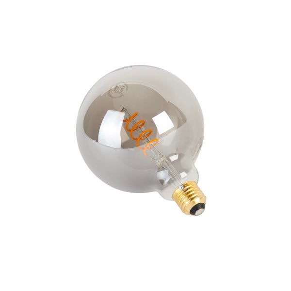 E27 dimmbare LED-Glühfadenlampe G125 rauchfarben 4W 120 lm 1800K