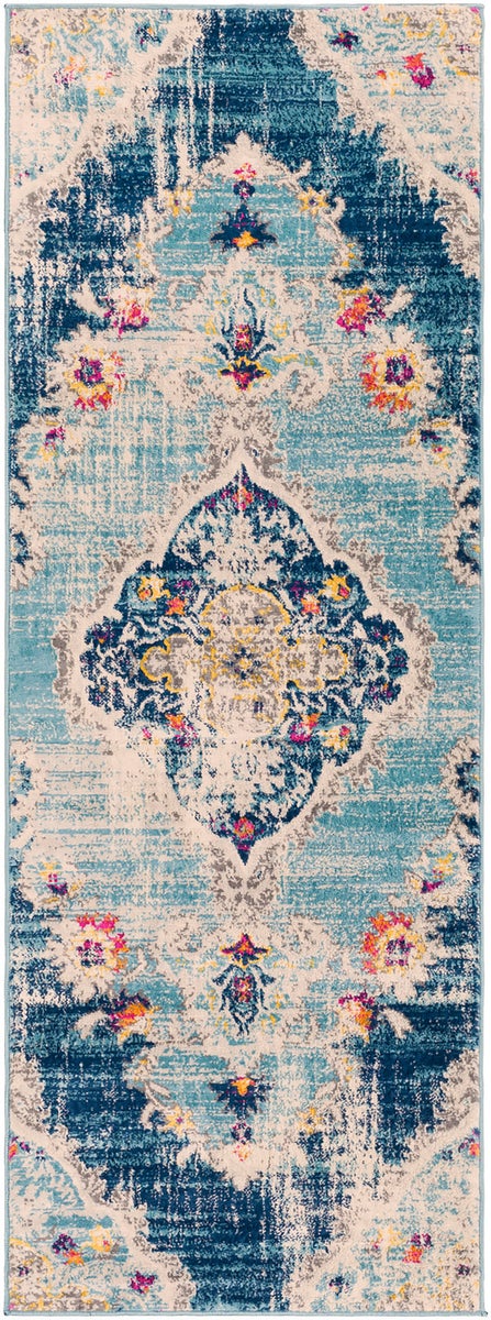 Vintage Orientalischer Flurteppich - Mehrfarbig/Blau - 80x220cm - ROMY