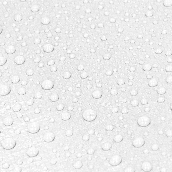 ECD Germany Abdeckplane Gewebeplane mit Ösen 6x12m 72m² 260g/m² Weiß aus Polyethylen Schimmelresistent Wasserdicht Reißfest Schutzplane Bootsplane Gartenplane Holzplane Plane für Gartenmöbel Pool Auto